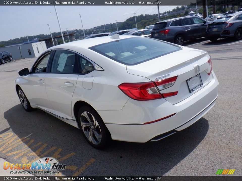 2020 Honda Accord EX-L Sedan Platinum White Pearl / Ivory Photo #7