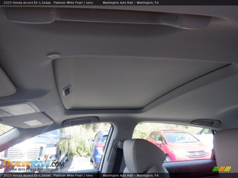 2020 Honda Accord EX-L Sedan Platinum White Pearl / Ivory Photo #10