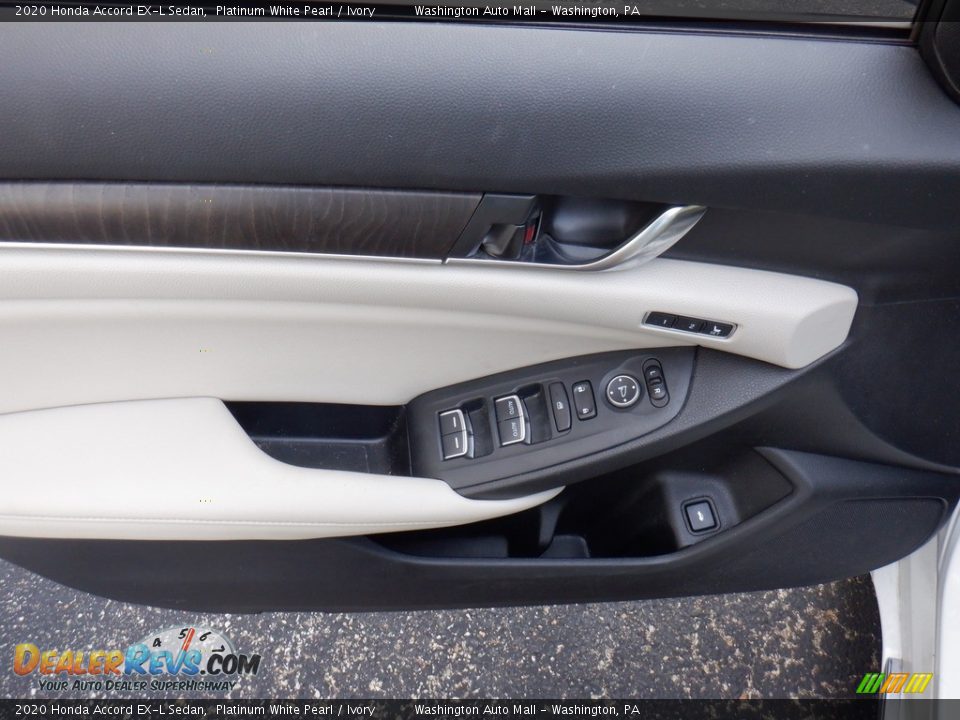 2020 Honda Accord EX-L Sedan Platinum White Pearl / Ivory Photo #11