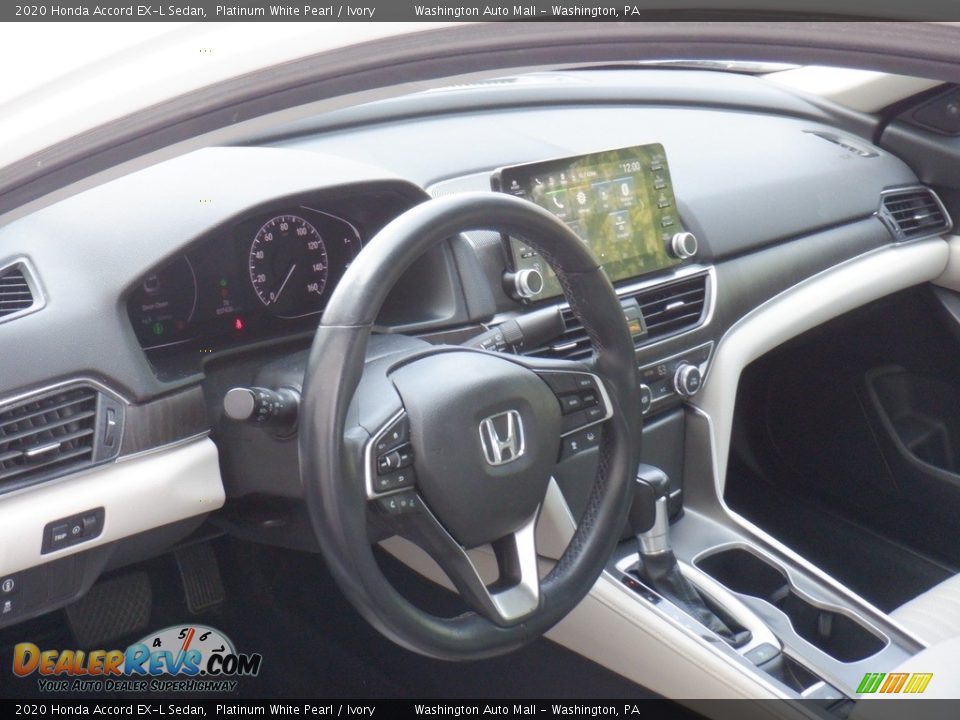 2020 Honda Accord EX-L Sedan Platinum White Pearl / Ivory Photo #13
