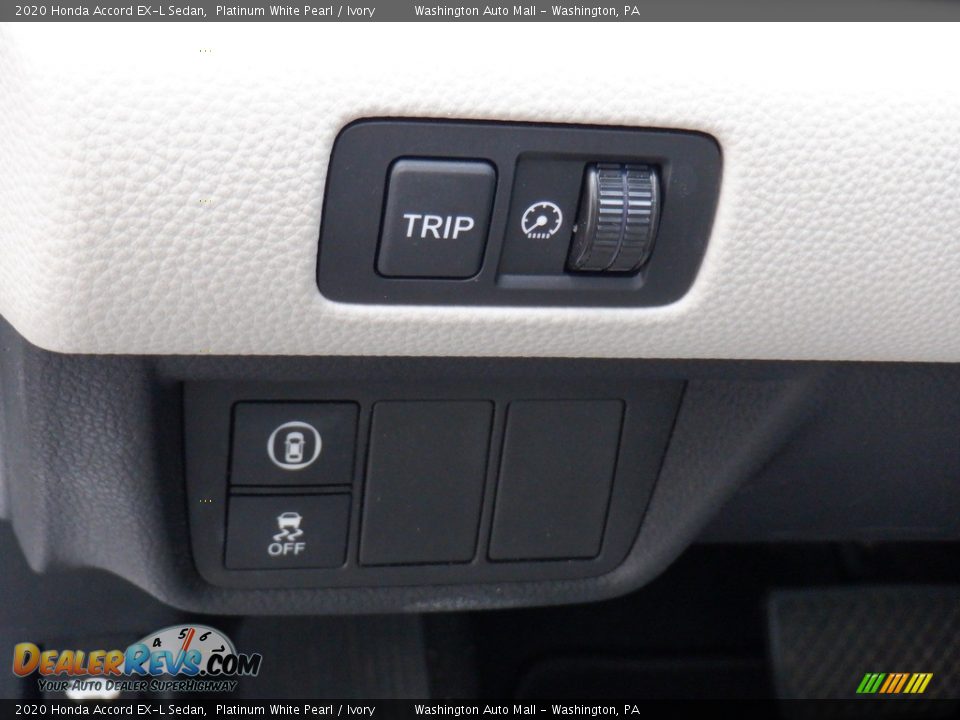 2020 Honda Accord EX-L Sedan Platinum White Pearl / Ivory Photo #14