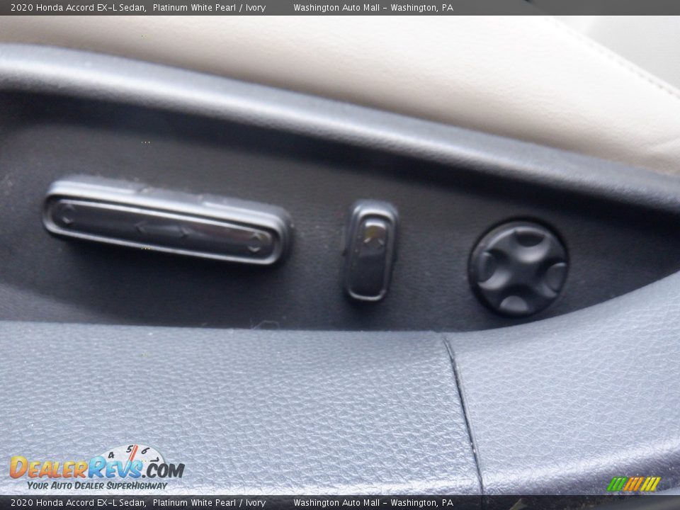 2020 Honda Accord EX-L Sedan Platinum White Pearl / Ivory Photo #16
