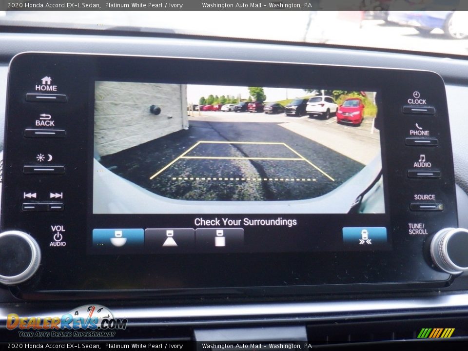 2020 Honda Accord EX-L Sedan Platinum White Pearl / Ivory Photo #21