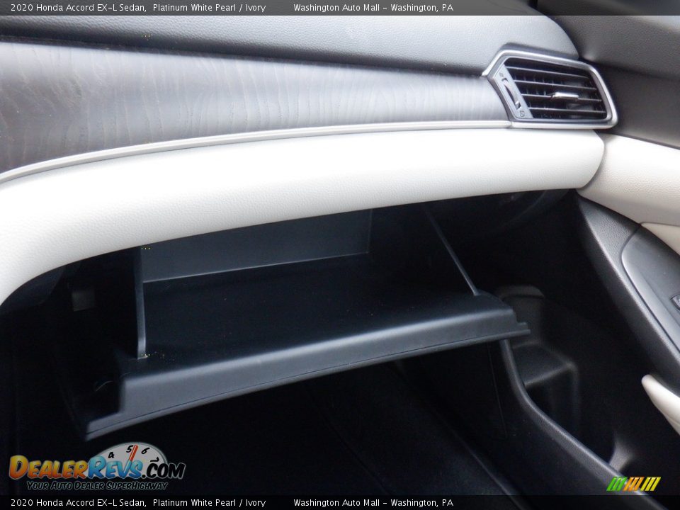2020 Honda Accord EX-L Sedan Platinum White Pearl / Ivory Photo #27