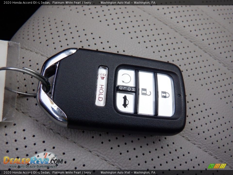 2020 Honda Accord EX-L Sedan Platinum White Pearl / Ivory Photo #32
