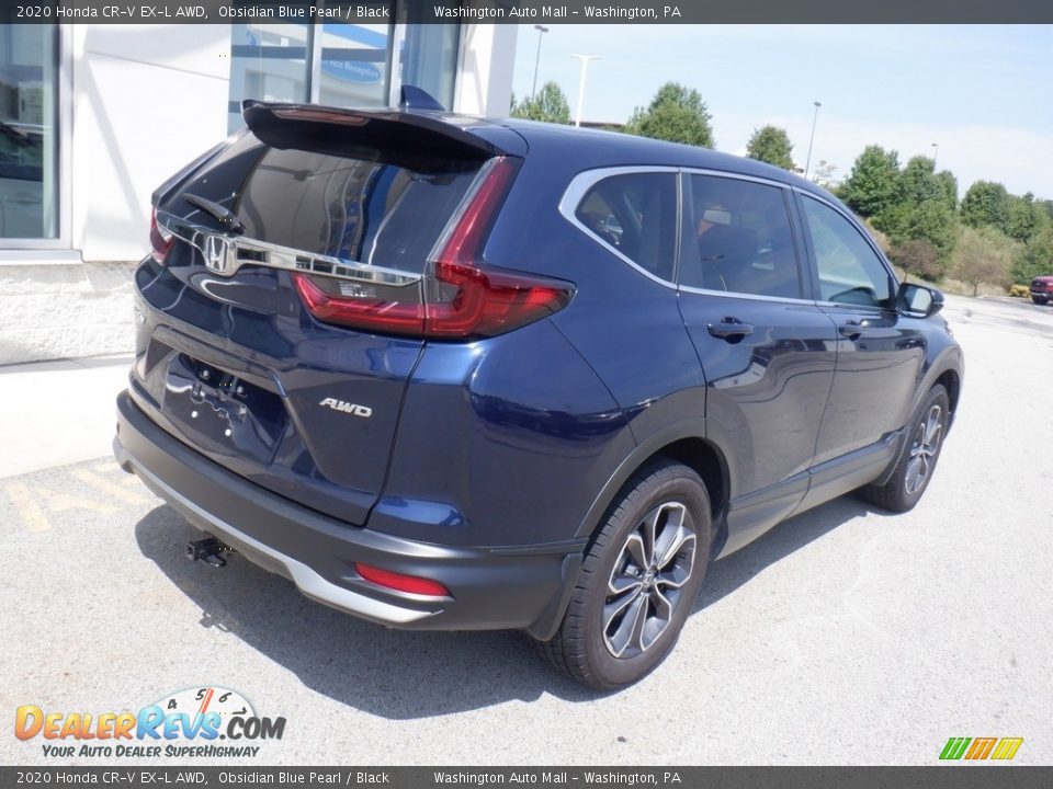 2020 Honda CR-V EX-L AWD Obsidian Blue Pearl / Black Photo #10