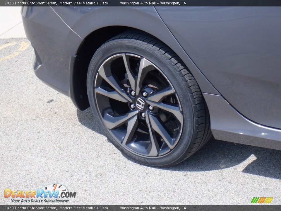 2020 Honda Civic Sport Sedan Modern Steel Metallic / Black Photo #2