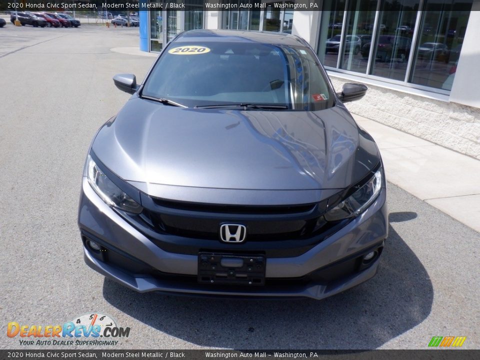 2020 Honda Civic Sport Sedan Modern Steel Metallic / Black Photo #3