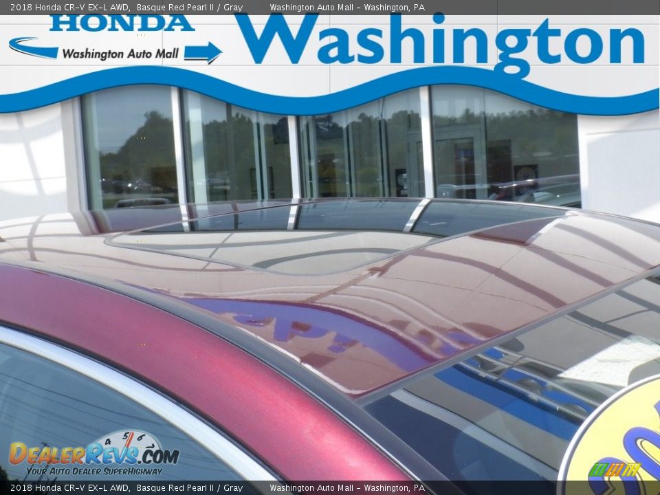 2018 Honda CR-V EX-L AWD Basque Red Pearl II / Gray Photo #3
