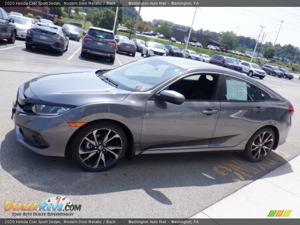 2020 Honda Civic Sport Sedan Modern Steel Metallic / Black Photo #5