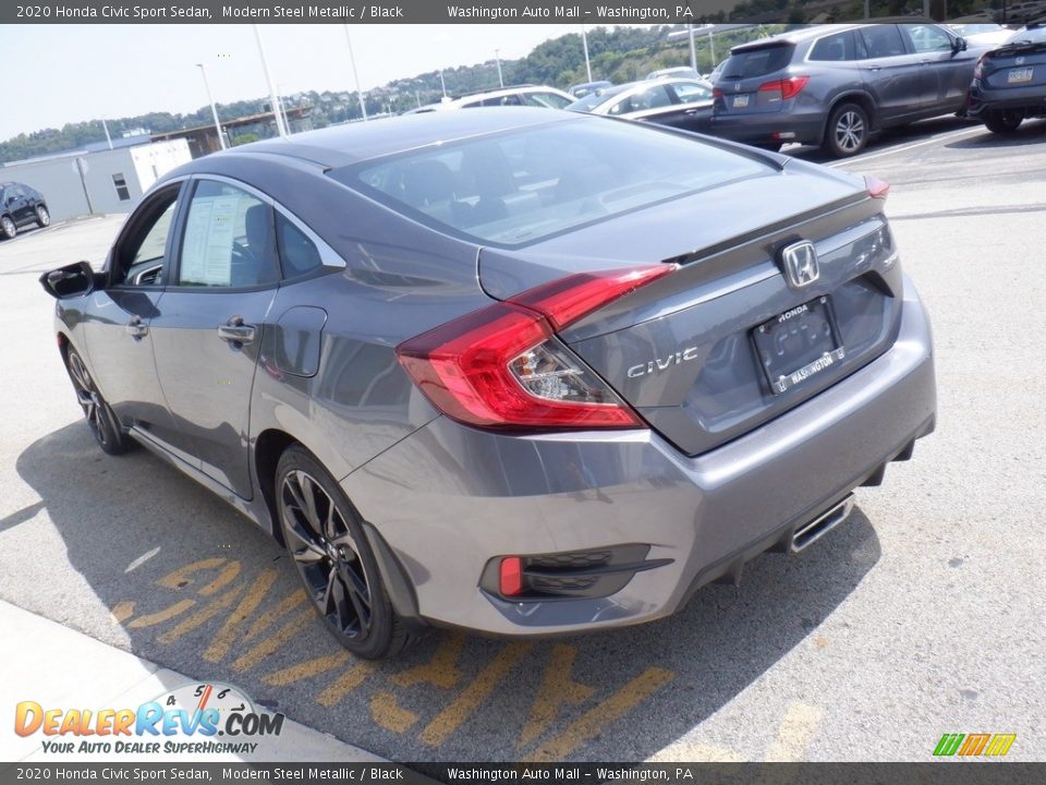 2020 Honda Civic Sport Sedan Modern Steel Metallic / Black Photo #6