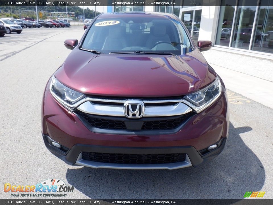 2018 Honda CR-V EX-L AWD Basque Red Pearl II / Gray Photo #5