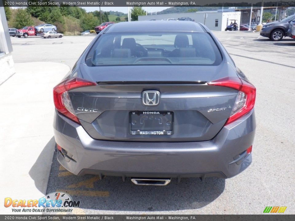 2020 Honda Civic Sport Sedan Modern Steel Metallic / Black Photo #7