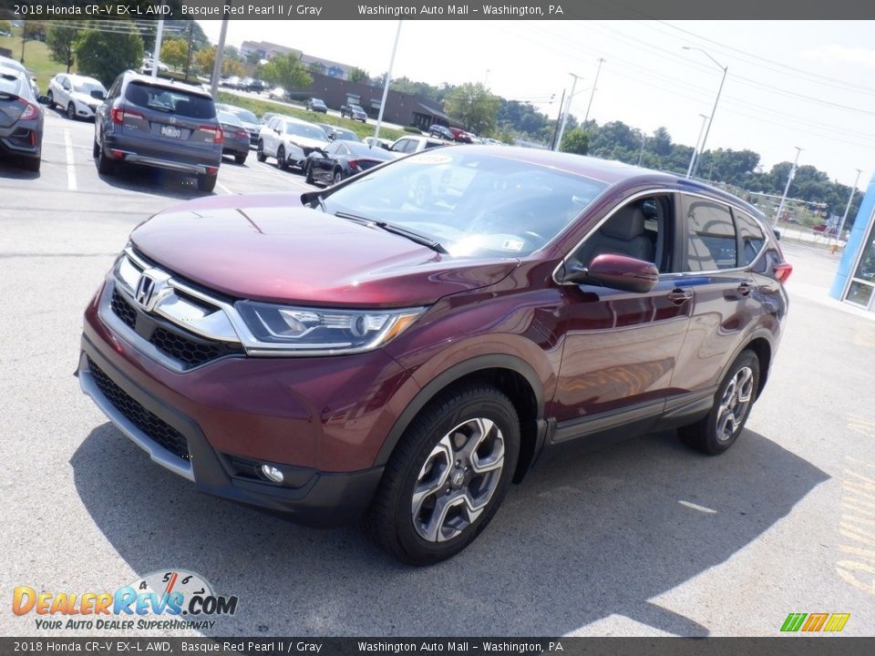 2018 Honda CR-V EX-L AWD Basque Red Pearl II / Gray Photo #6