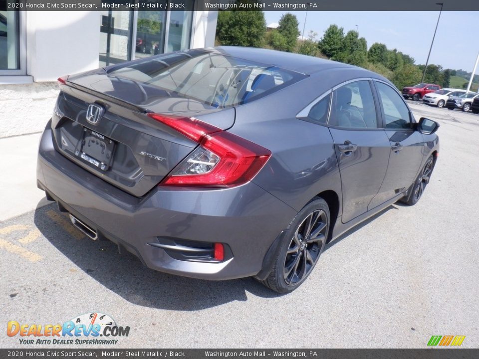 2020 Honda Civic Sport Sedan Modern Steel Metallic / Black Photo #8