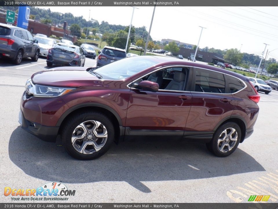 2018 Honda CR-V EX-L AWD Basque Red Pearl II / Gray Photo #7