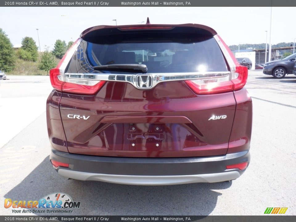 2018 Honda CR-V EX-L AWD Basque Red Pearl II / Gray Photo #8