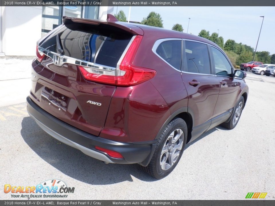 2018 Honda CR-V EX-L AWD Basque Red Pearl II / Gray Photo #9