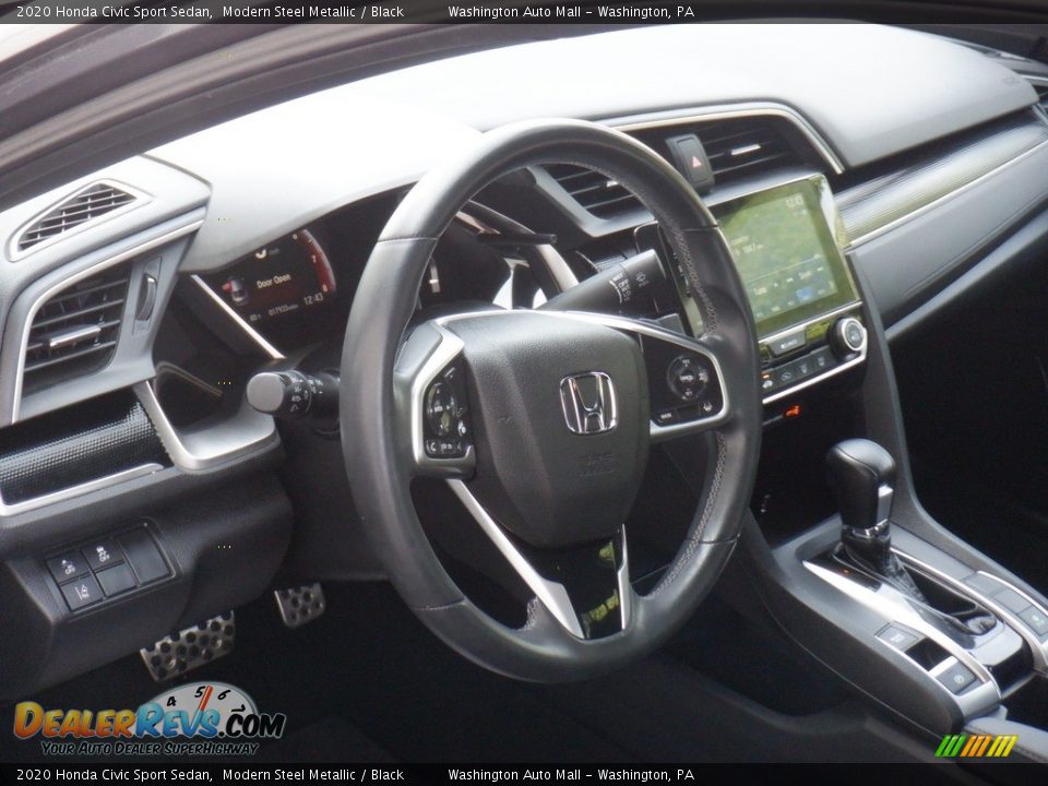 2020 Honda Civic Sport Sedan Modern Steel Metallic / Black Photo #11