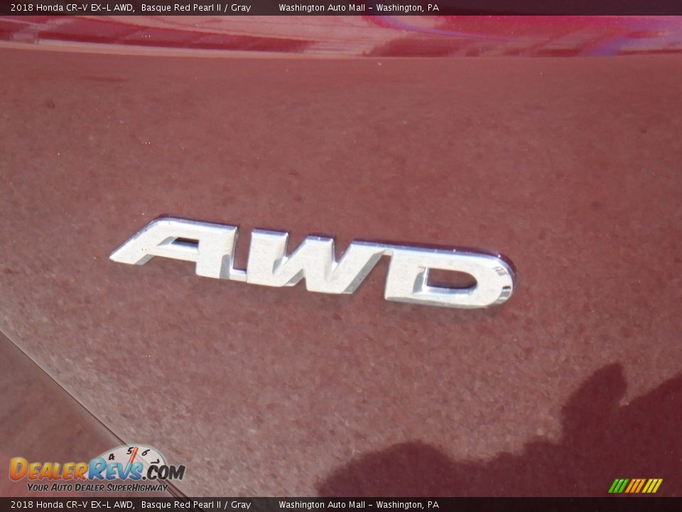 2018 Honda CR-V EX-L AWD Basque Red Pearl II / Gray Photo #10
