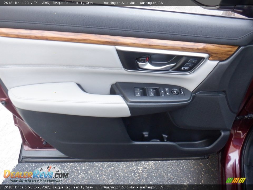 2018 Honda CR-V EX-L AWD Basque Red Pearl II / Gray Photo #12
