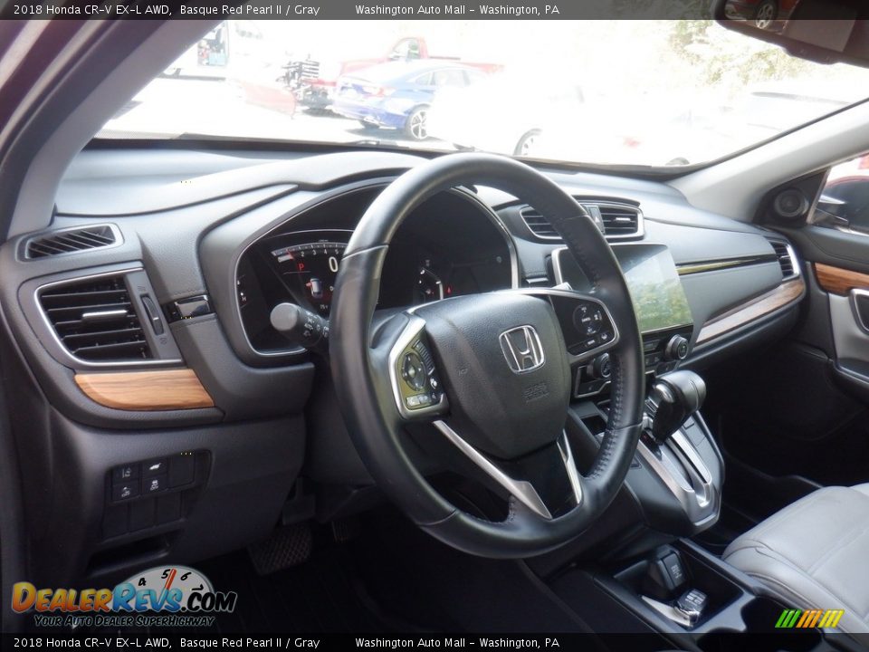 2018 Honda CR-V EX-L AWD Basque Red Pearl II / Gray Photo #14