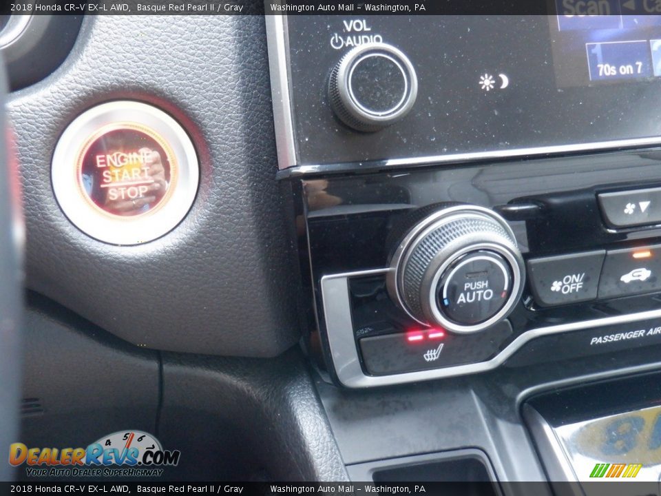 2018 Honda CR-V EX-L AWD Basque Red Pearl II / Gray Photo #21