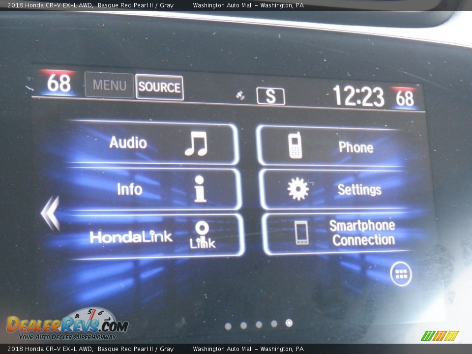 2018 Honda CR-V EX-L AWD Basque Red Pearl II / Gray Photo #23