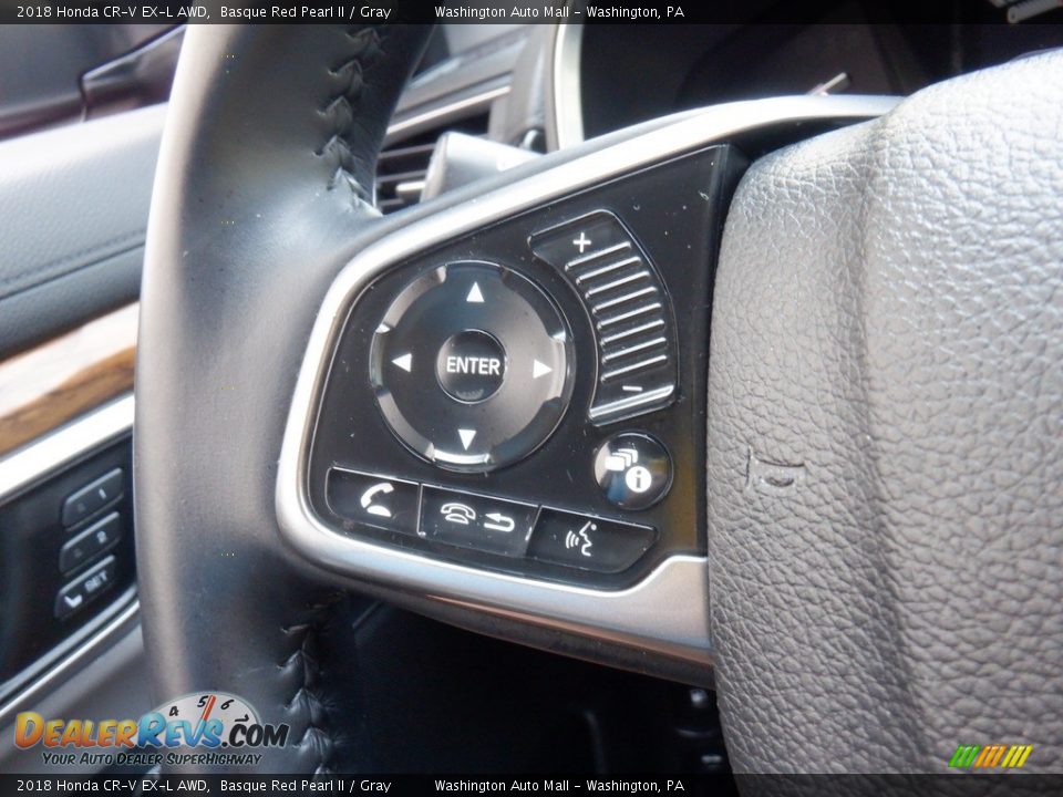 2018 Honda CR-V EX-L AWD Basque Red Pearl II / Gray Photo #26