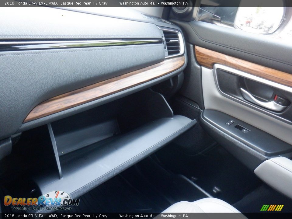 2018 Honda CR-V EX-L AWD Basque Red Pearl II / Gray Photo #30