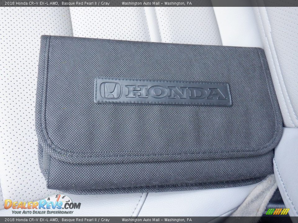 2018 Honda CR-V EX-L AWD Basque Red Pearl II / Gray Photo #36