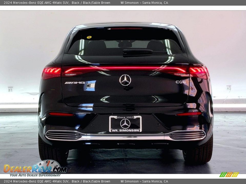 2024 Mercedes-Benz EQE AMG 4Matic SUV Black / Black/Sable Brown Photo #3