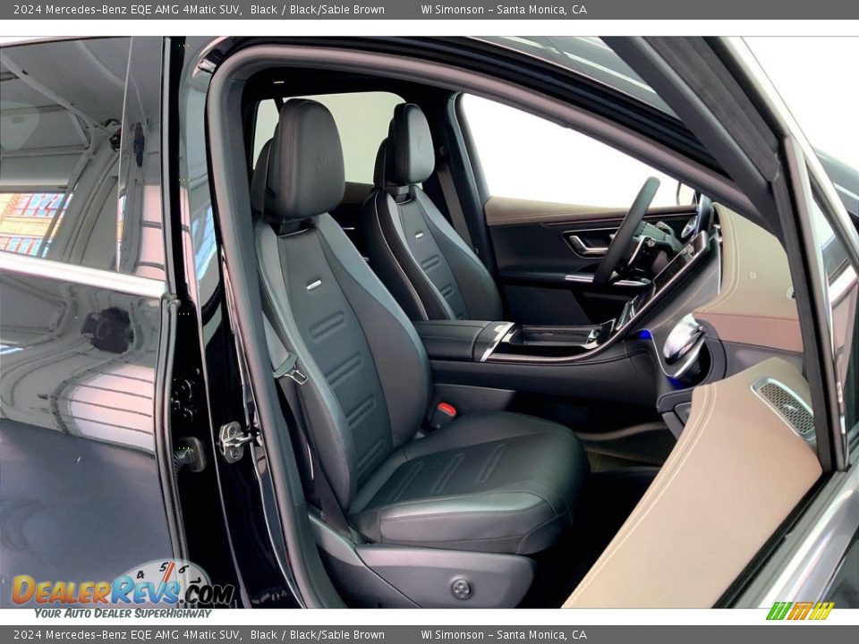 Black/Sable Brown Interior - 2024 Mercedes-Benz EQE AMG 4Matic SUV Photo #5