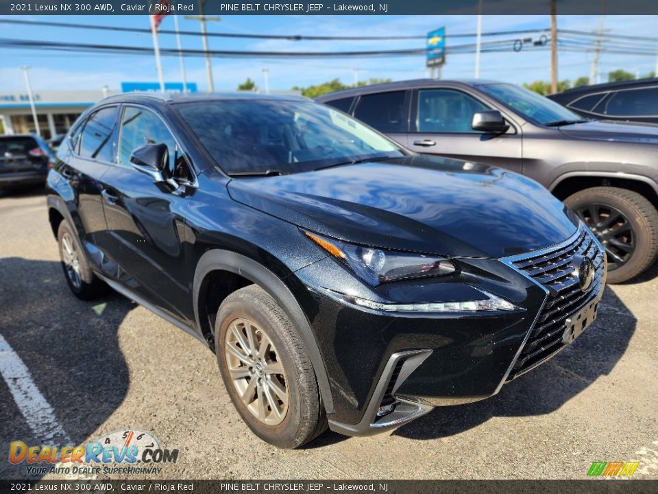 2021 Lexus NX 300 AWD Caviar / Rioja Red Photo #2