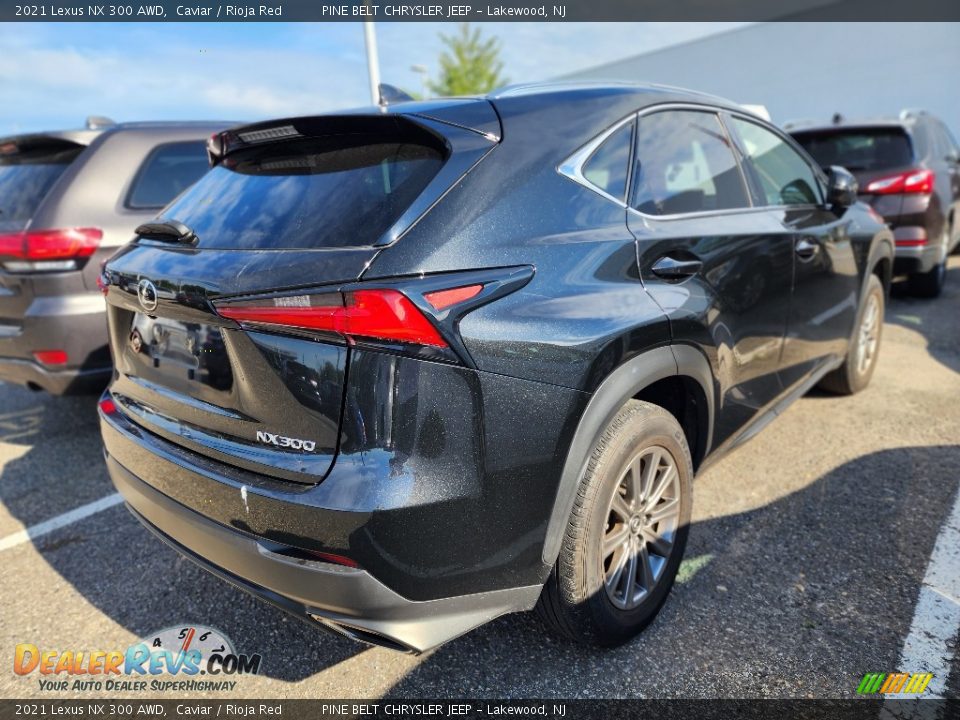 2021 Lexus NX 300 AWD Caviar / Rioja Red Photo #3