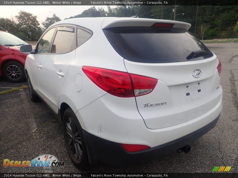 2014 Hyundai Tucson GLS AWD Winter White / Beige Photo #2