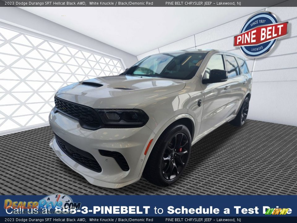 2023 Dodge Durango SRT Hellcat Black AWD White Knuckle / Black/Demonic Red Photo #1