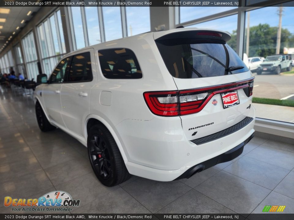 2023 Dodge Durango SRT Hellcat Black AWD White Knuckle / Black/Demonic Red Photo #4