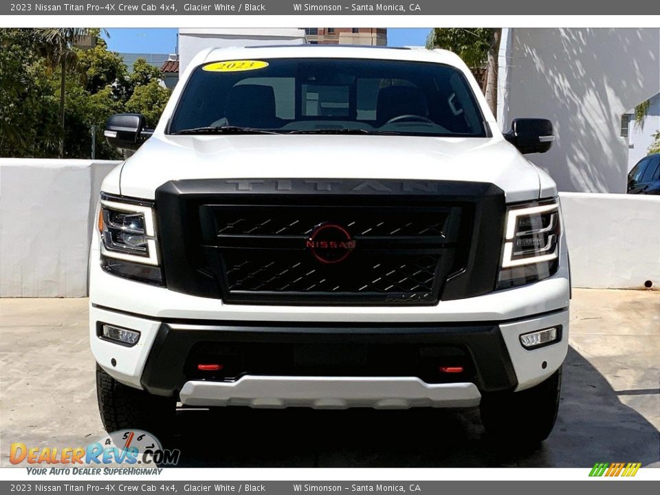 2023 Nissan Titan Pro-4X Crew Cab 4x4 Glacier White / Black Photo #2