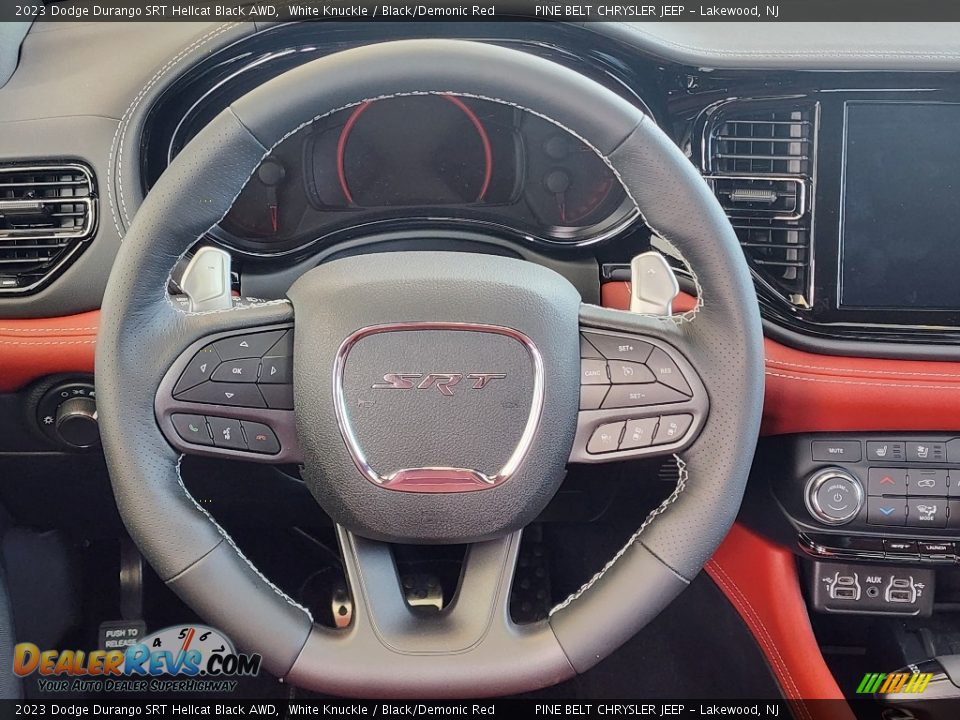 2023 Dodge Durango SRT Hellcat Black AWD Steering Wheel Photo #13