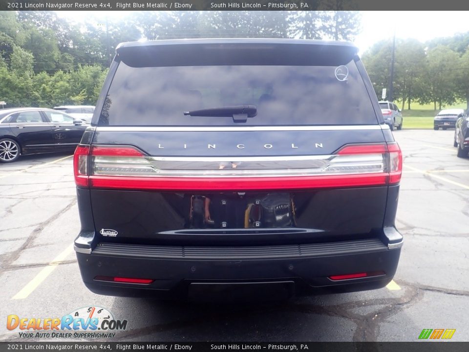 2021 Lincoln Navigator Reserve 4x4 Flight Blue Metallic / Ebony Photo #3