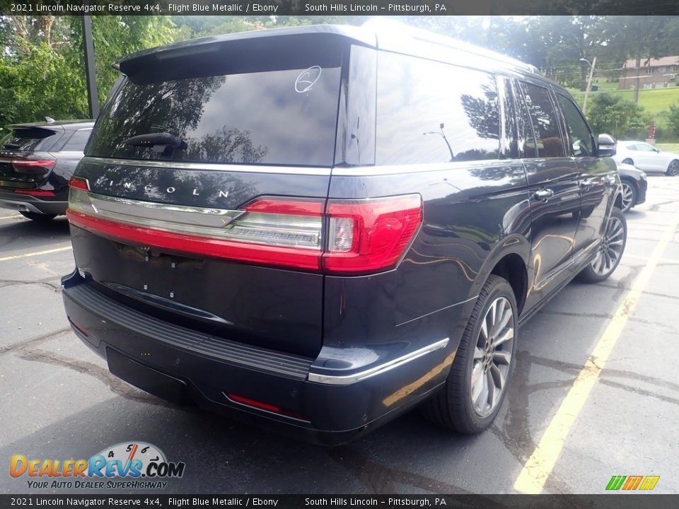 2021 Lincoln Navigator Reserve 4x4 Flight Blue Metallic / Ebony Photo #4
