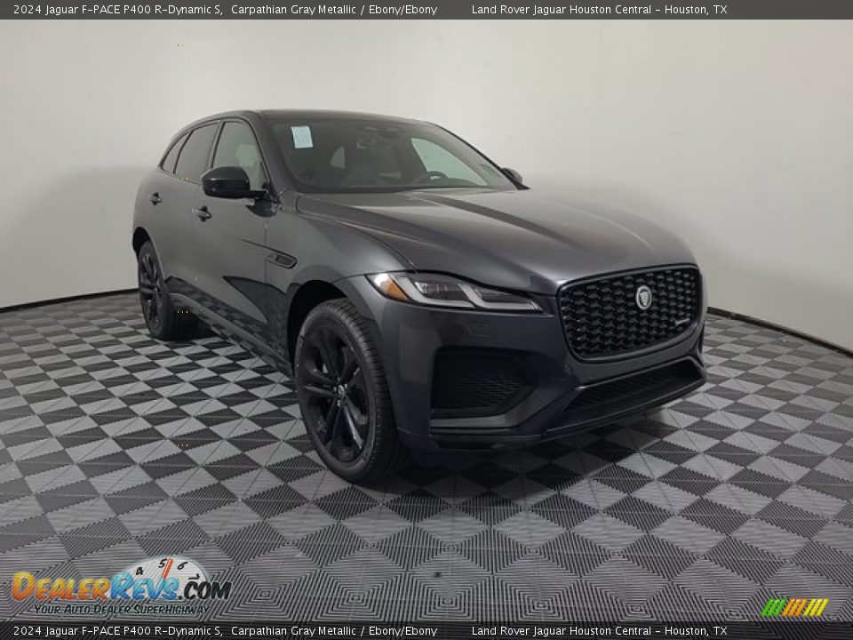 2024 Jaguar F-PACE P400 R-Dynamic S Carpathian Gray Metallic / Ebony/Ebony Photo #12