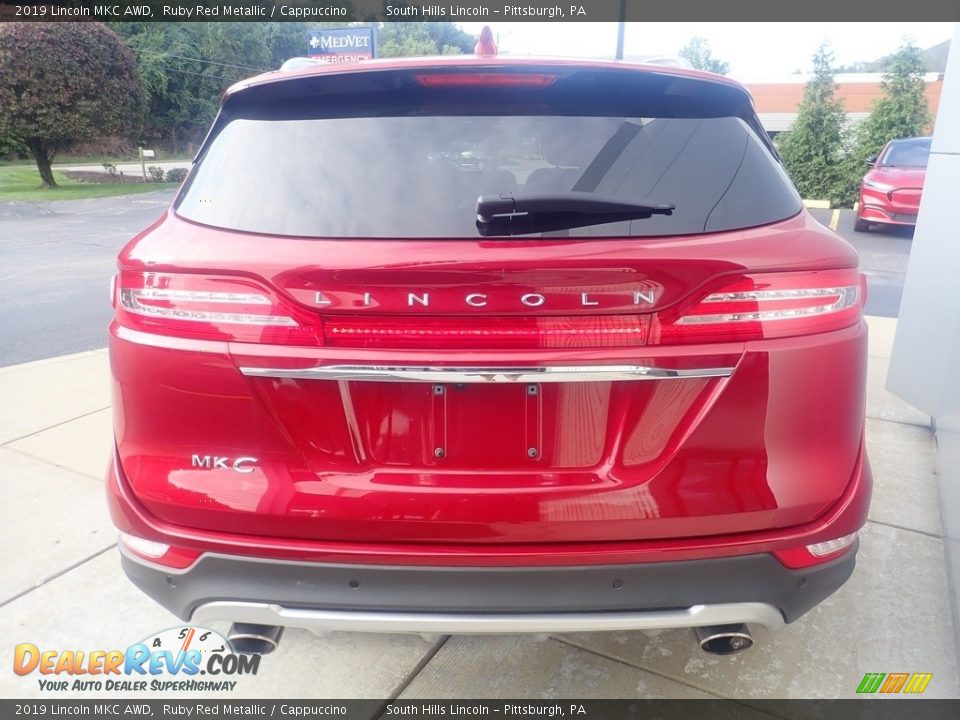 2019 Lincoln MKC AWD Ruby Red Metallic / Cappuccino Photo #3