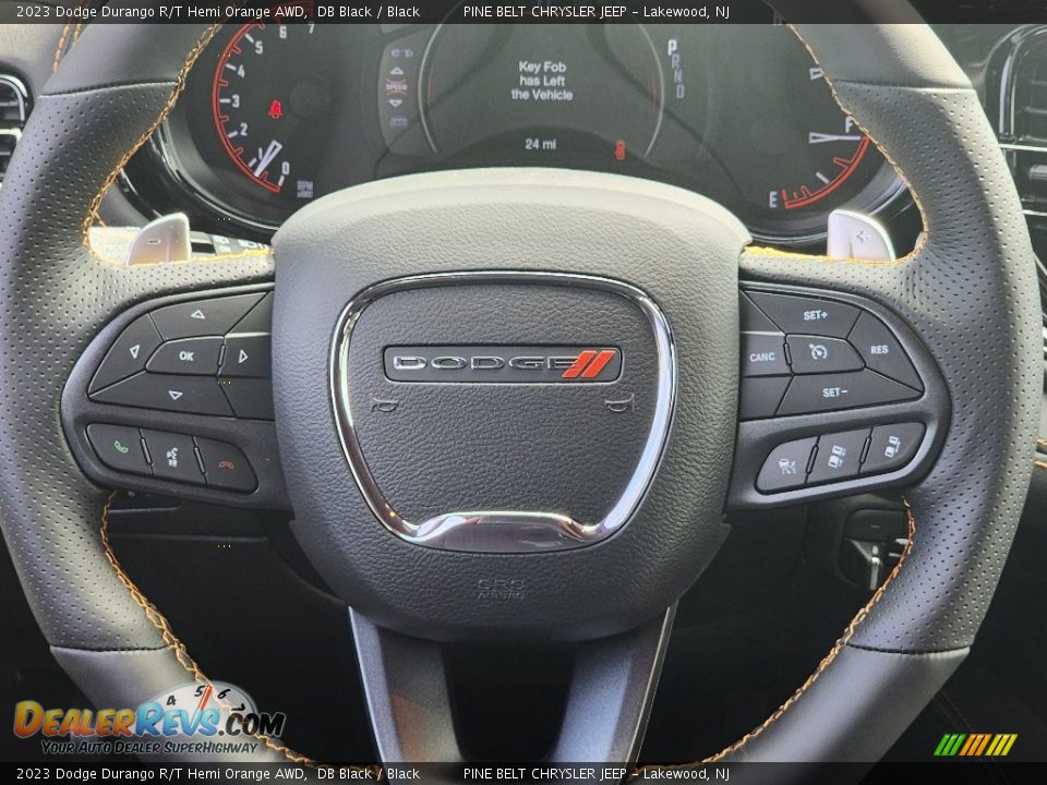 2023 Dodge Durango R/T Hemi Orange AWD Steering Wheel Photo #14