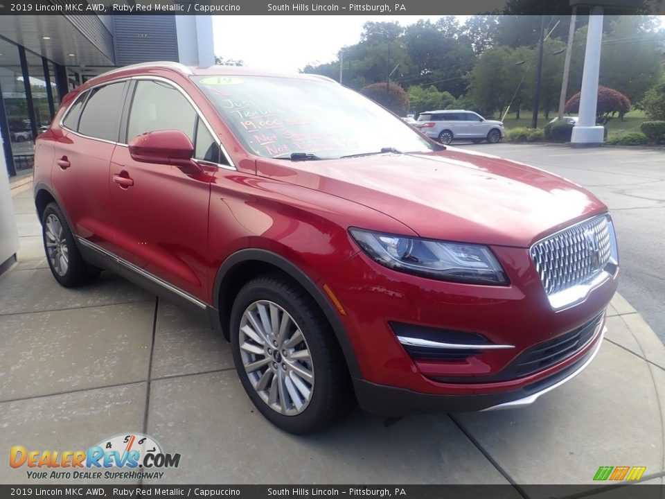 2019 Lincoln MKC AWD Ruby Red Metallic / Cappuccino Photo #4