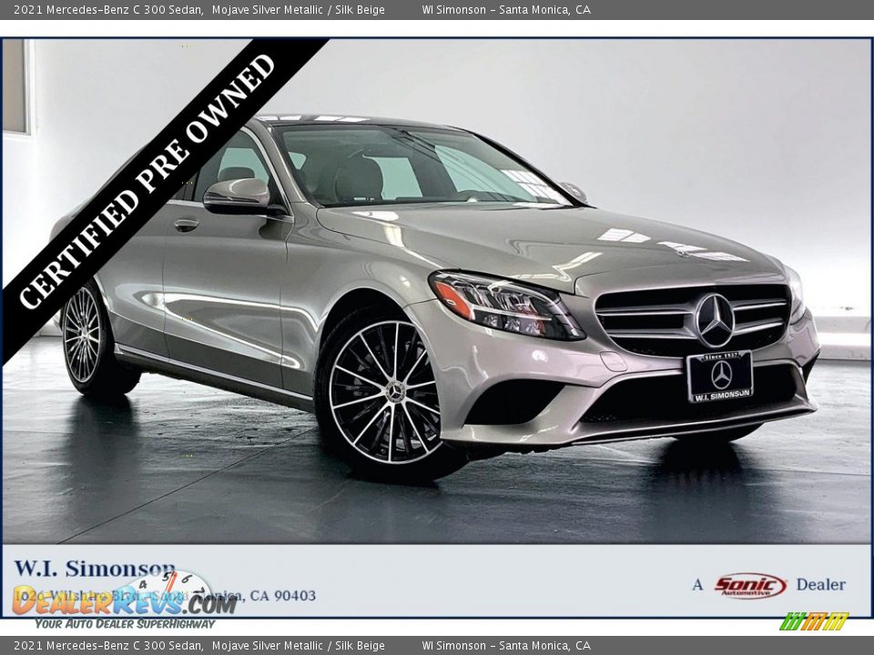 2021 Mercedes-Benz C 300 Sedan Mojave Silver Metallic / Silk Beige Photo #1