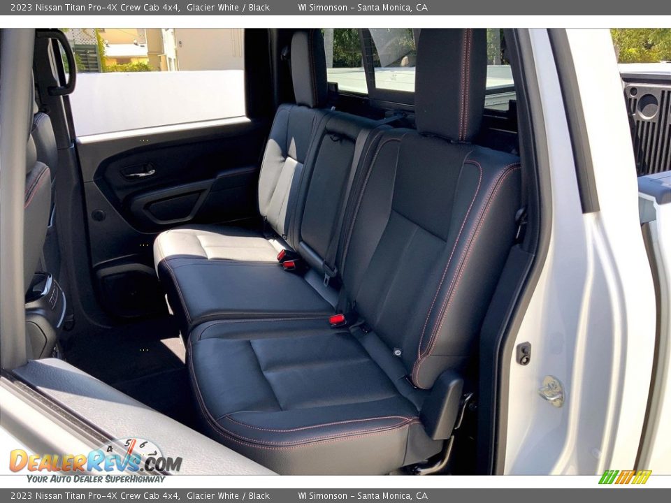 Rear Seat of 2023 Nissan Titan Pro-4X Crew Cab 4x4 Photo #20