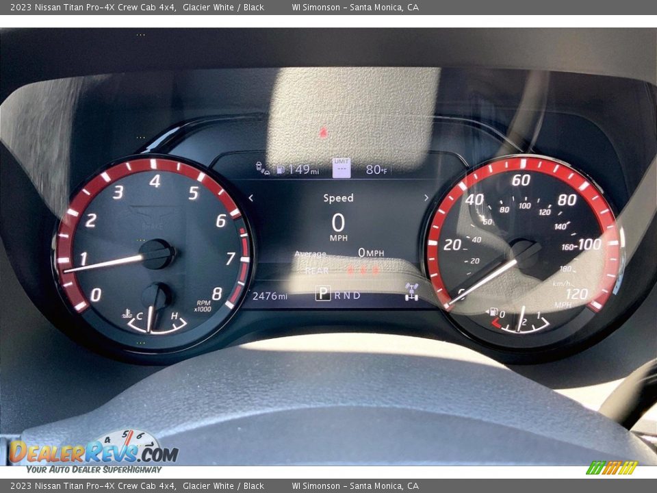 2023 Nissan Titan Pro-4X Crew Cab 4x4 Gauges Photo #23