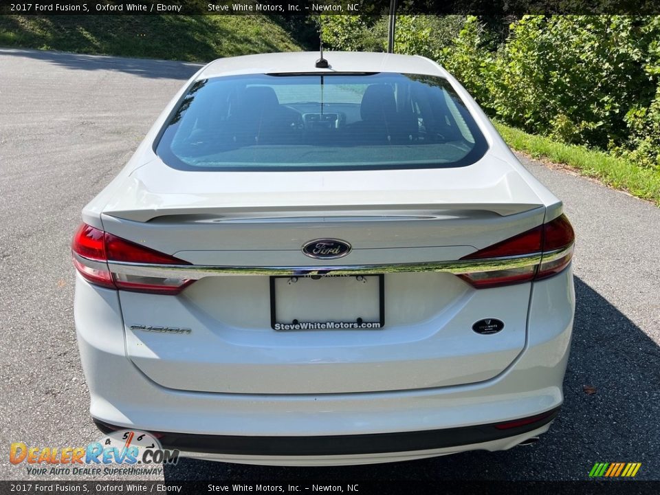 2017 Ford Fusion S Oxford White / Ebony Photo #8